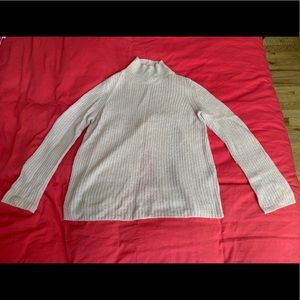 FRENCH CONNECTION LT PINK MOCK NECK X-back SWEATER